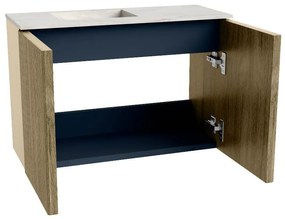 Mondiaz Joya DLux 60cm toiletmeubel dusk met wastafel faye links 1 kraangat opalo