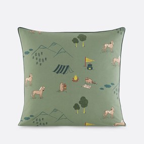 Kussensloop voor kinderen, katoen, dierenprint, YOSEMITE CAMP
