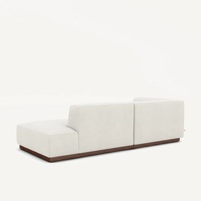 Hoekbank links in linnen fluweel, JACOPO