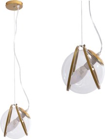 Hanglamp APP1089-1CP GOUD TRANSPARENT