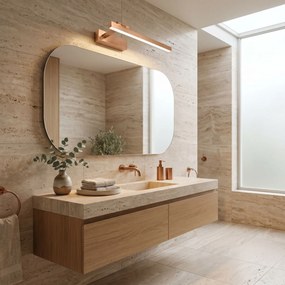 Badkamer LED-wandlamp SWE037-1W 40cm BRUSH COPPER