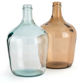 Vaas dame-jeanne in glas H31 cm, Izolia