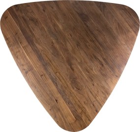 Driehoekige Eettafel Acaciahout - 165 X 165cm.