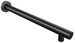 Brauer Black Edition thermostatische inbouw regendouche met staafhanddouche, rechte muurarm, glijstang en hoofddouche 20cm set 61 zwart mat