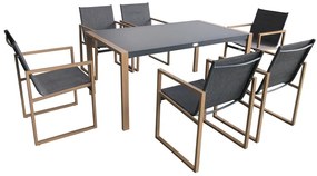 Tuinmeubelset voor 6 personen Lugo Garden Point antraciet