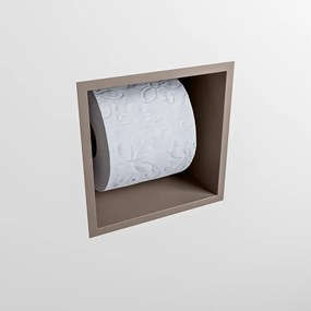 Mondiaz Easy Cube toilet rolhouder 16x16cm smoke