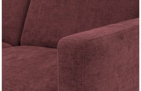 Goossens Hoekbank Tiolo Met Relaxfunctie En Hoofdsteun rood, stof, 3-zits, modern design met ligelement links