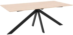 Goossens Excellent Eettafel Ferris Piramide Poot, Rechthoekig 180 x 100 cm
