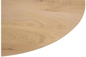 Goossens Excellent Salontafel Gs-1302 ovaal, hout eiken blank, elegant chic, 140 x 34 x 72 cm
