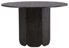 Ronde Eettafel Vijfhoekpoot Zwart - 120 X 120cm.