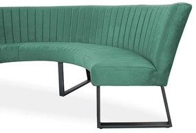 Eetkamerbank - Hengelo - geschikt voor ronde tafel 150 cm - stof Element turquoise 15