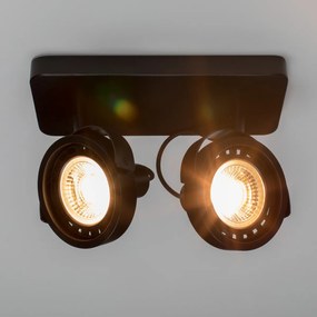 Zuiver Dice-2 DTW Dubbele LED Spot Zwart