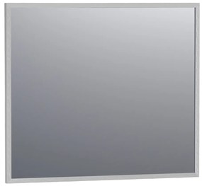 Sanituba Silhouette 80x70cm spiegel met RVS look omlijsting