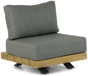 Hoek loungeset 6 personen Teak Old teak greywash  Santika Furniture Santika