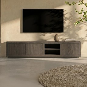 Eleonora Helsinki Tv-meubel Bruin Eiken 200 Cm - 200x42x45cm.