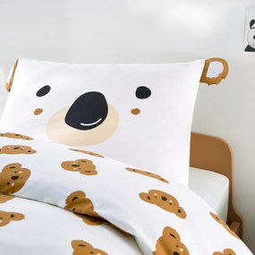 Kinderbeddenset 50% gerecycled katoen, rechthoekige kussensloop, KOALA