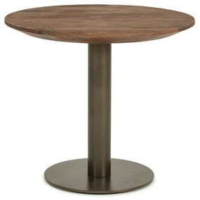 Brons Potige Salontafel Rond - 50 X 50cm.