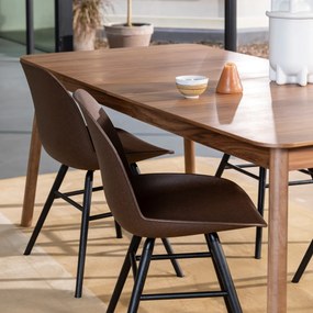 Zuiver Albert Kuip Moderne Kuipstoel Coffee Met Zwart Onderstel