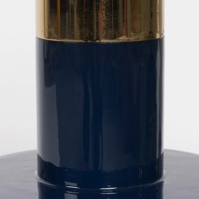 Zuiver Glam Emaille Bijzettafel Blauw - 36 X 36cm.