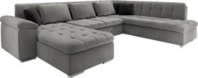 Hoekbank Comfivo Gemma IV, Aanwezig, Aanwezig, 348x205x76cm, 144 kg, Poten: Kunststof