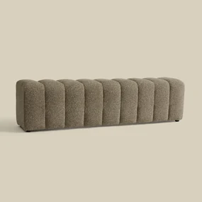 Bankje Zachte Stof Taupe 180 Cm