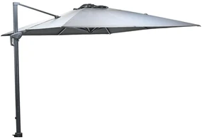 Garden Impressions Hawaii Big Pole telescopic zweefparasol 300x400 cm - donker grijs