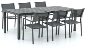 Bellagio Roma/Fidenza 220cm dining tuinset 7-delig stapelbaar