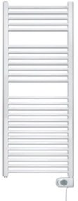 Zehnder Aura E elektrische handdoekradiator - 146.6x60cm - 1000watt - Wit glans pbez-150-60-mq