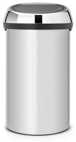 Brabantia Touch Bin Afvalemmer - 60 liter - metallic grey/brilliant steel 402425