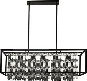 Hangende kristallen lamp APP1112-4CP Zwart