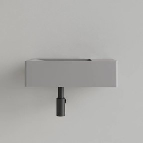 Sanigoods Luko fontein 40x22cm rechts zonder kraangat leigrijs