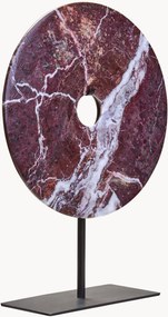 Marmeren ronde schijfsculptuur Salmo