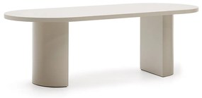 Kave Home Nealy Ovale Eettafel Beige Ecru 240 Cm - 240 X 100cm.