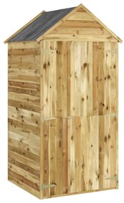 vidaXL Tuinschuur met deur 107x107x220 cm geïmpregneerd grenenhout