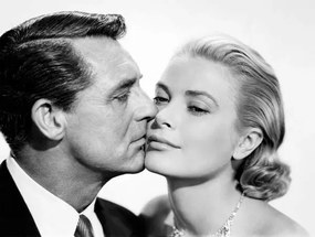 Foto Cary Grant And Grace Kelly, To Catch A Thief 1955 Directed By Alfred Hitchcock, (40 x 30 cm)
