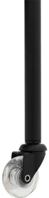 Goossens Excellent Eetkamerstoel Leogang rood leer met armleuning en met wielen, elegant chic