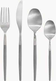 Mat geborstelde bestekset Maxime, 4 personen, 16-delig