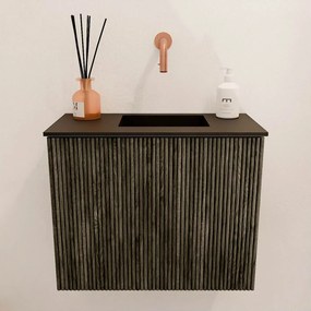 Mondiaz Joya 50cm toiletmeubel shadow met wastafel faye rechts zonder kraangat urban