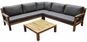 Harby hoek loungeset 4-delig teaklook