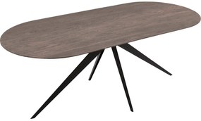 Goossens Excellent Eettafel Uniek, Semi rond 200 x 100 cm