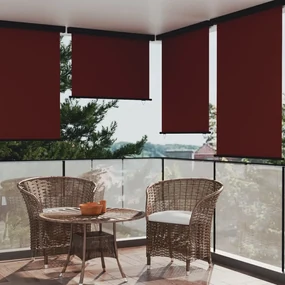 vidaXL Balkonscherm 117x250 cm bruin