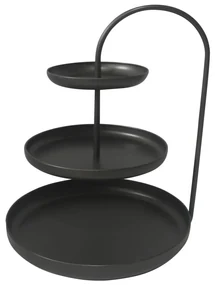 Lesli Living Etagère 3-laags Julie 41x29,5x55 cm zwart