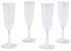HEMA Champagneglazen Plastic - 4 Stuks
