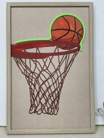 Neon Art Basketball