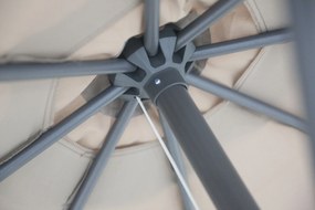 Camello Valerio Stokparasol .m (excl. Voet) Aluminium Taupe