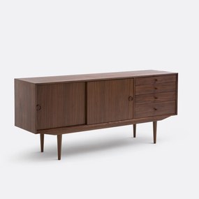 Vintage buffetkast met 2 deuren en 4 lades Quilda