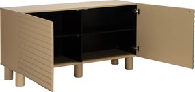 Mat Dressoir Met Strepen Zandkleur 150 Cm - 150x40x75cm.