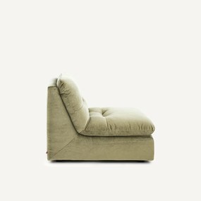 Modulaire fauteuil in linnen fluweel, GIULIANO