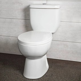 Kerra Tetra staand toilet 67x38cm wit met vortexspoelsysteem