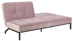 Slaapbank Velvet Roze Met Knopen